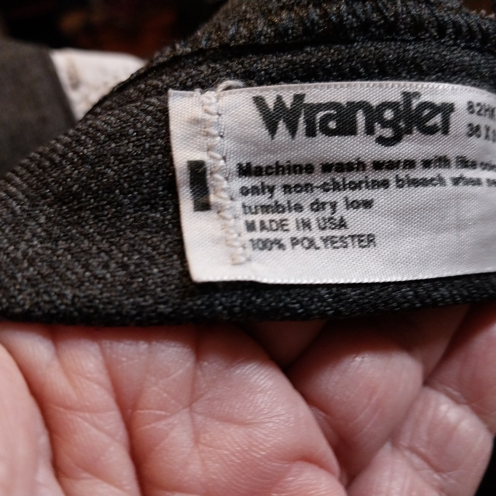 WRANGLER Mens Pants Formal , Casual. Polyester 36 sz. Gray Long 42" - Picture 3 of 10